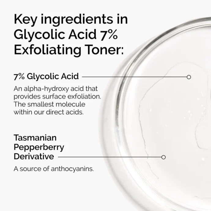 Glycolic Acid 7% Exfoliating Toner 240ml – Image 2