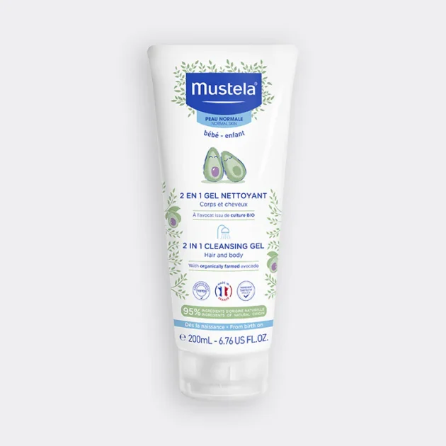 Mustela 2-in-1 Cleansing Gel Hair and Body 200ml