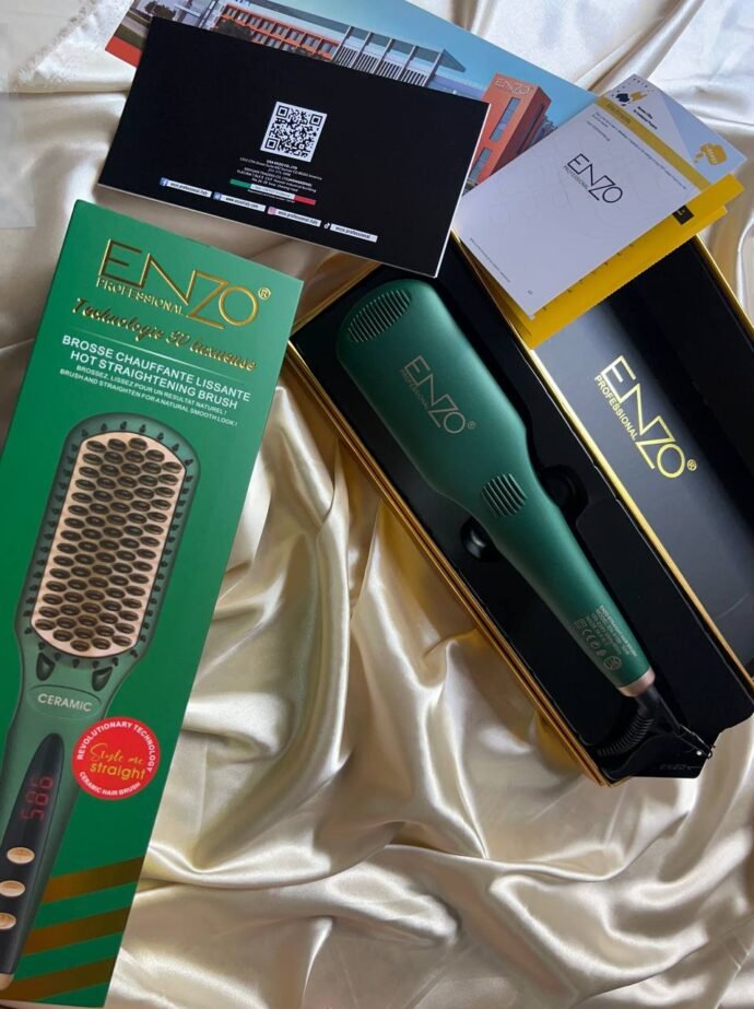 ENZO PROFESSIONAL Brosse Lissante Technologie 3D, Chauffage Rapide – Image 5