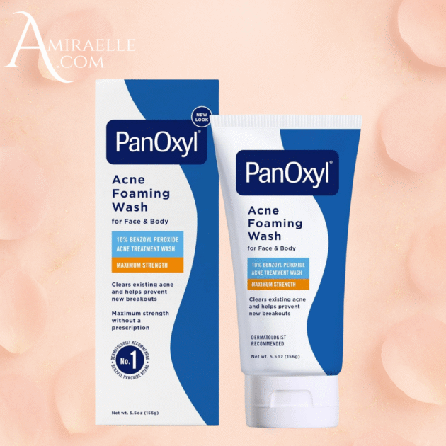 PanOxyl Acne Foaming Wash Peroxyde de benzoyle 10% Maximum Strength Antimicrobien, 156g