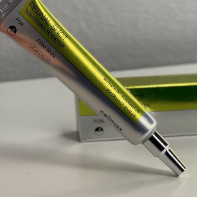 Celimax The Vita A Retinal Shot Tightening Booster. S&eacute;rum 15ml, concentr&eacute; en 0.1% R&eacute;tinal et 3% Matrixyl 3000 pour raffermir la peau, r&eacute;duire les pores et les rides.